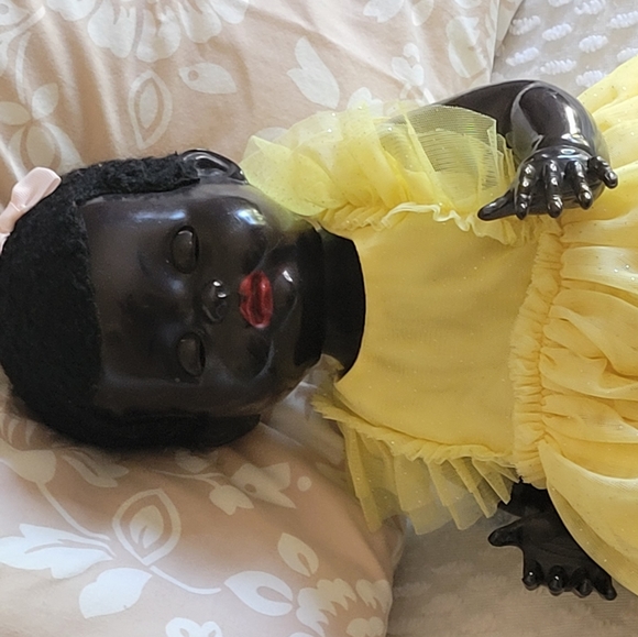 (SOLD) Vintage 1950's Pedigree Hard Plastic Black Walking Talking Doll Mandy Lou - Picture 4 of 8